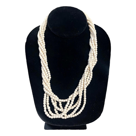 White Multi Bead Necklace