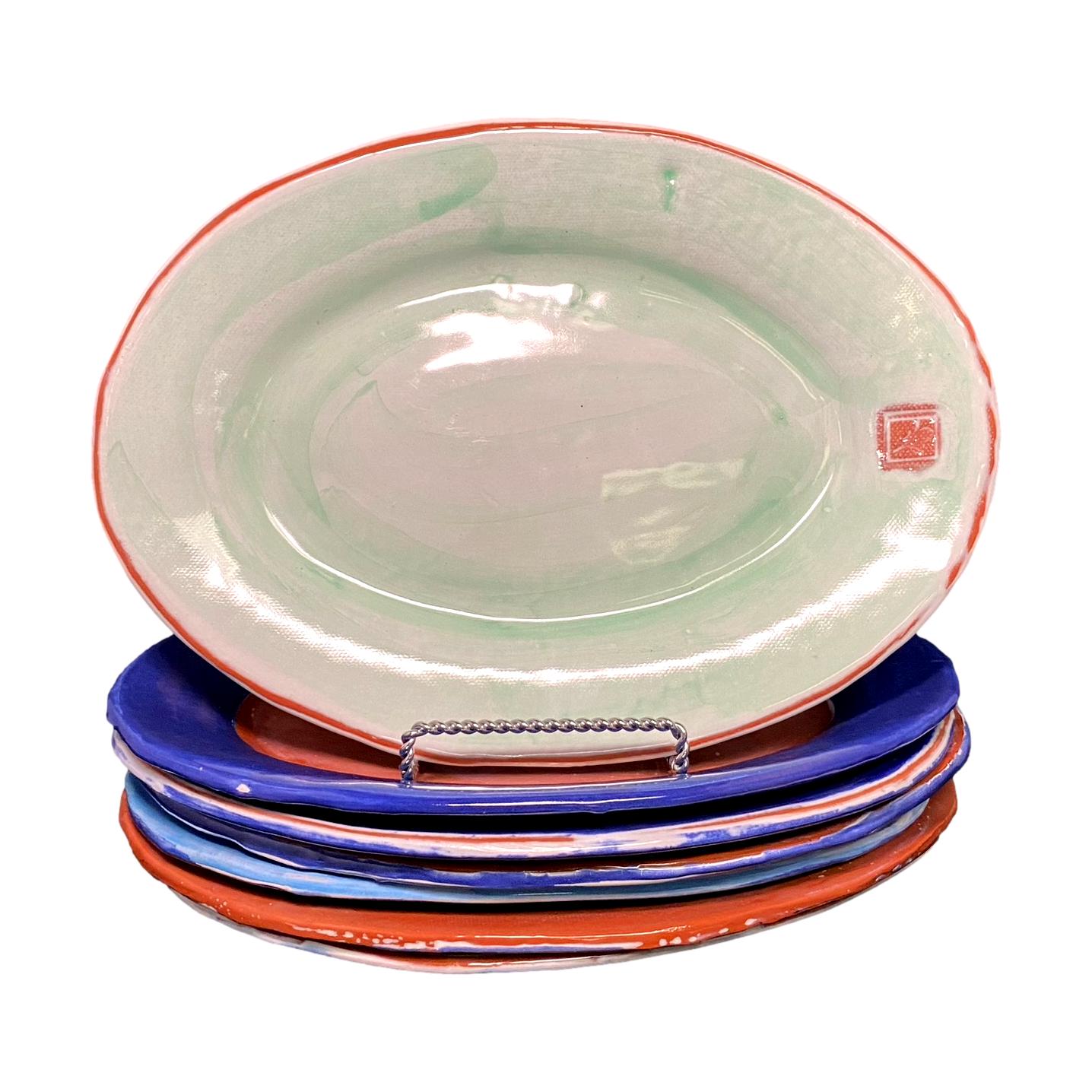 7 Oval Plates