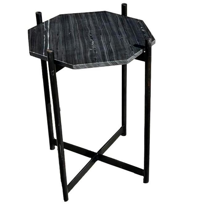 Octagon Marble Side Table