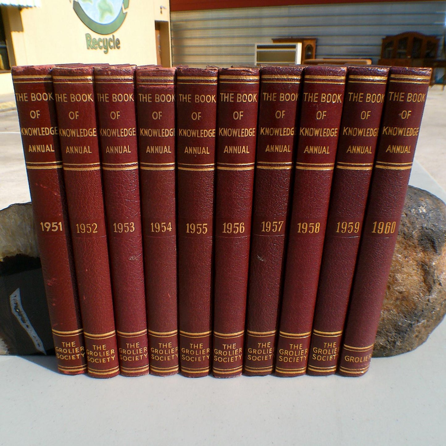 The Book of Knowledge Annual 1951-1960, 10 Volumes