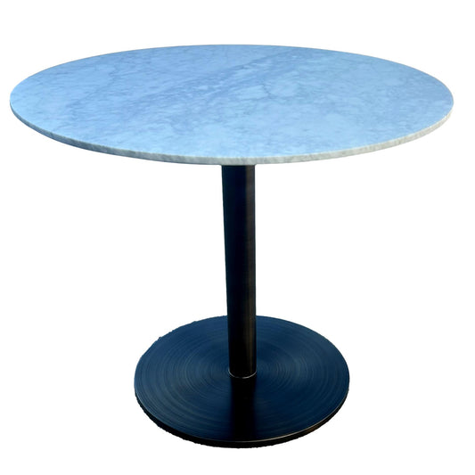 Marble Top Table With Stainless Steel  Base