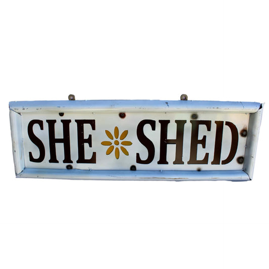 "She Shed" Metal Sign