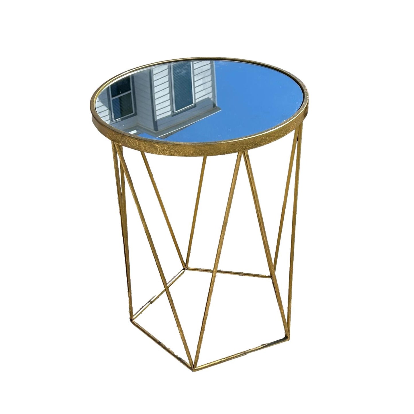 Small Mirrored End Table
