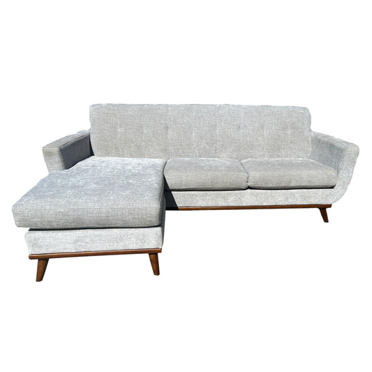 Gray Upholstered Sectional