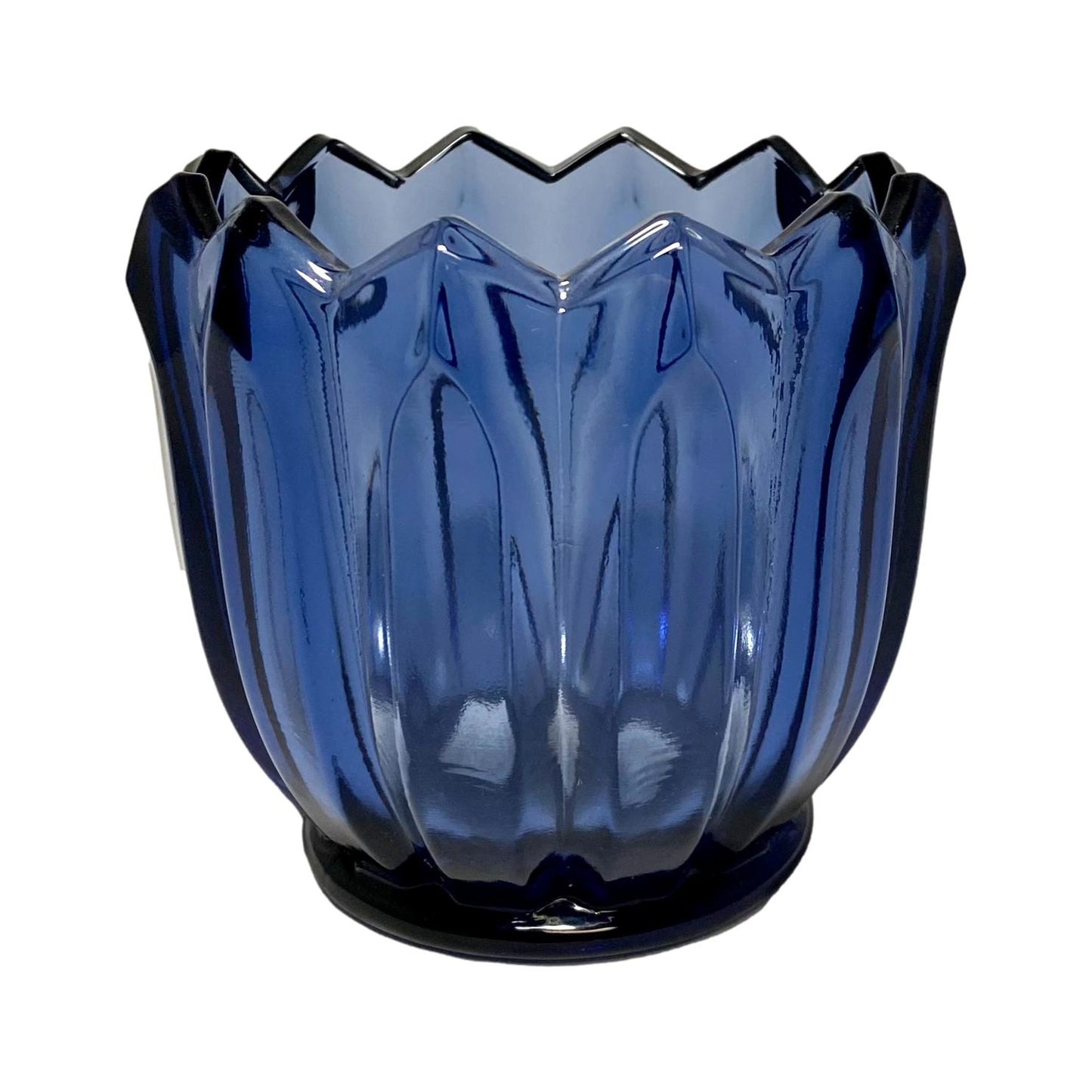 Fenton Blue Glass Votive Holder
