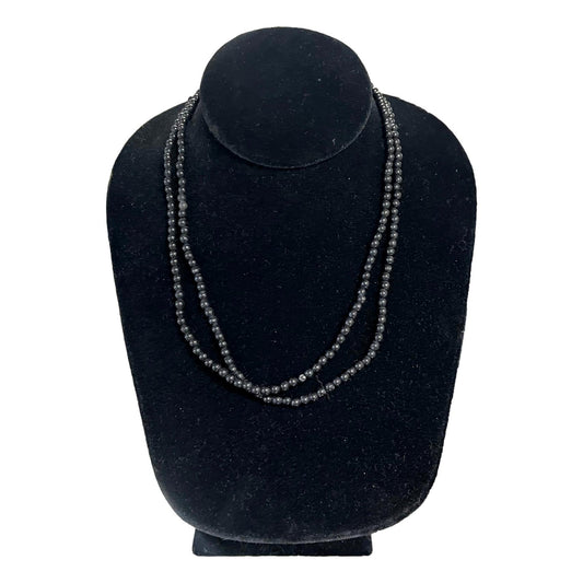 Black Bead Necklace