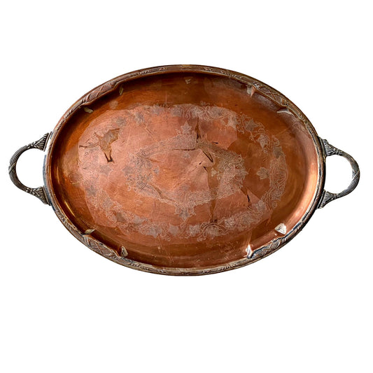 Large Oval Copper Platter
