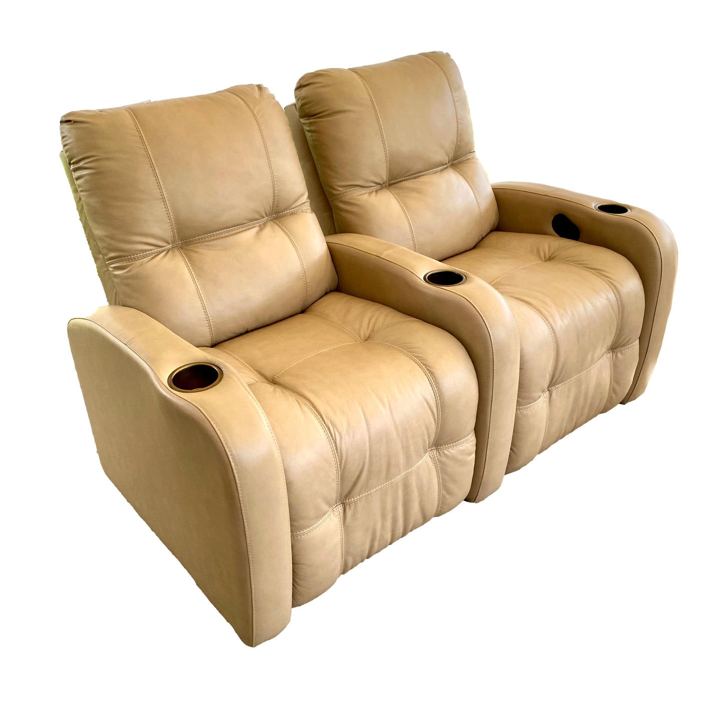 Leather Electric Reclining Loveseat