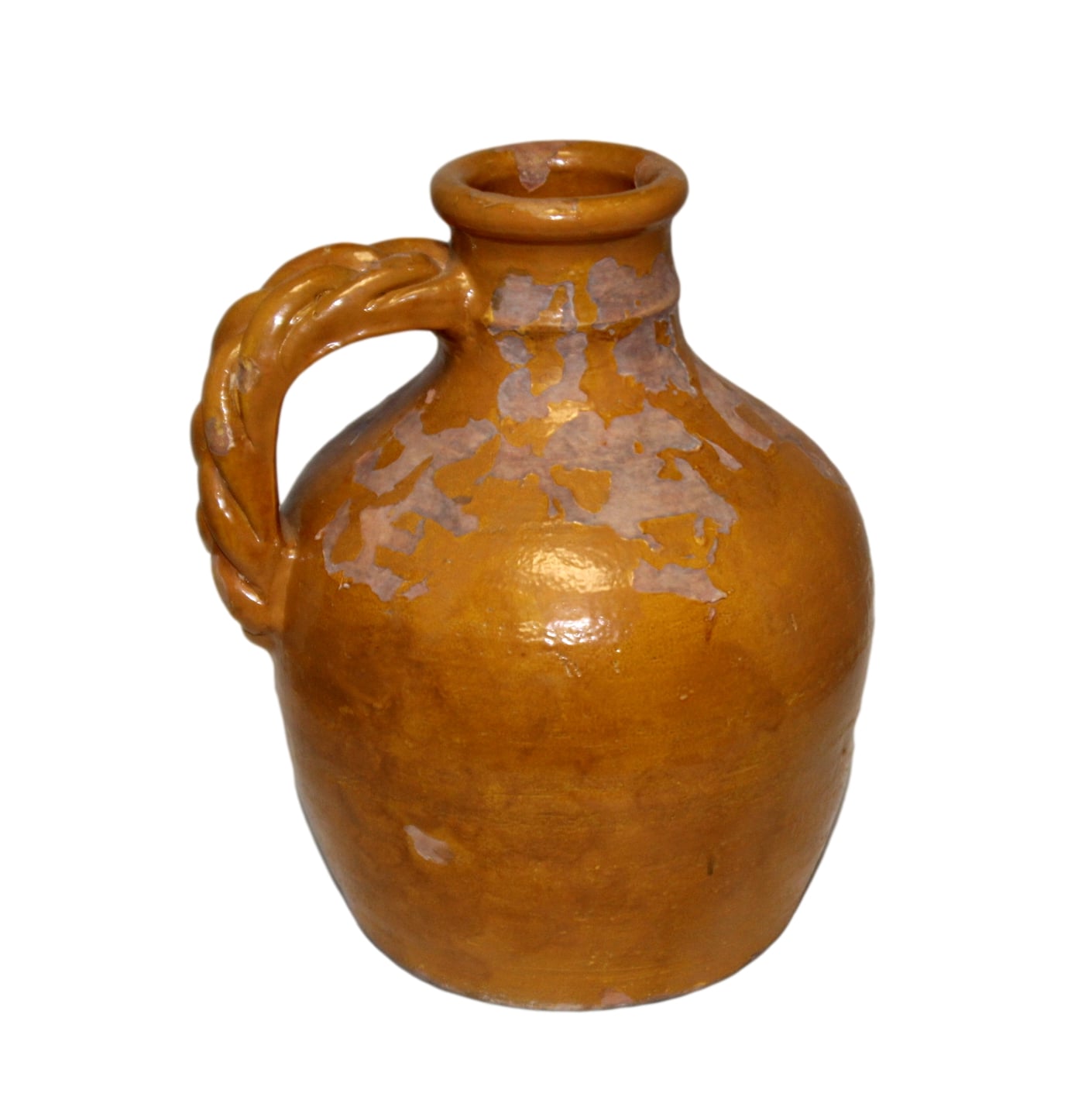 Terrecota Clay Pitcher with Braided Handle