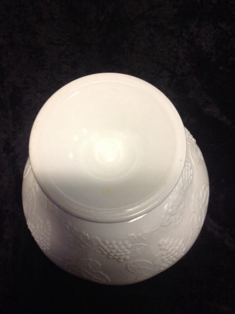 Milk Glass Bowl on Pedestal 10 1/4"Hx7 1/2"W
