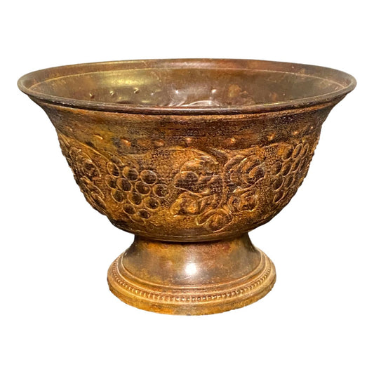 Metal Pedestal Bowl