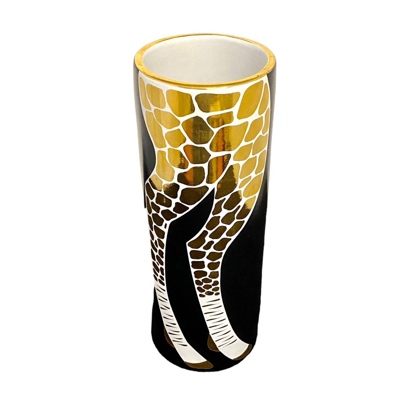 Black & Gold Giraffe Vase