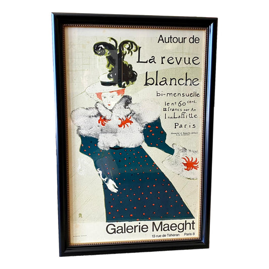 Custom Framed Toulouse-Lautrec Exhibition Poster