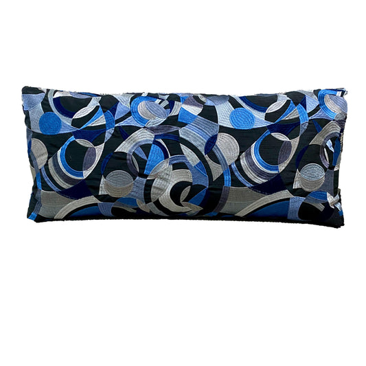 Roche Bobois Blue Geometric Pillow