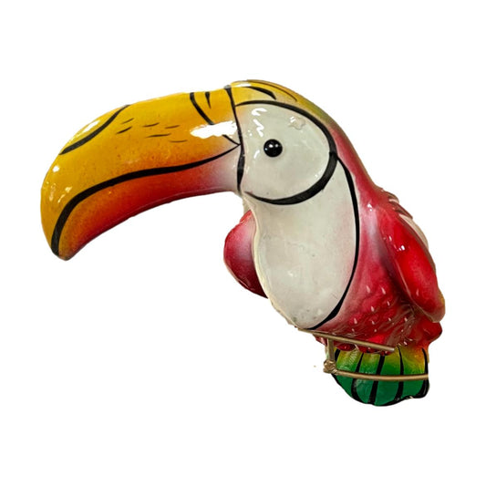 Ceramic Parrot on Stand
