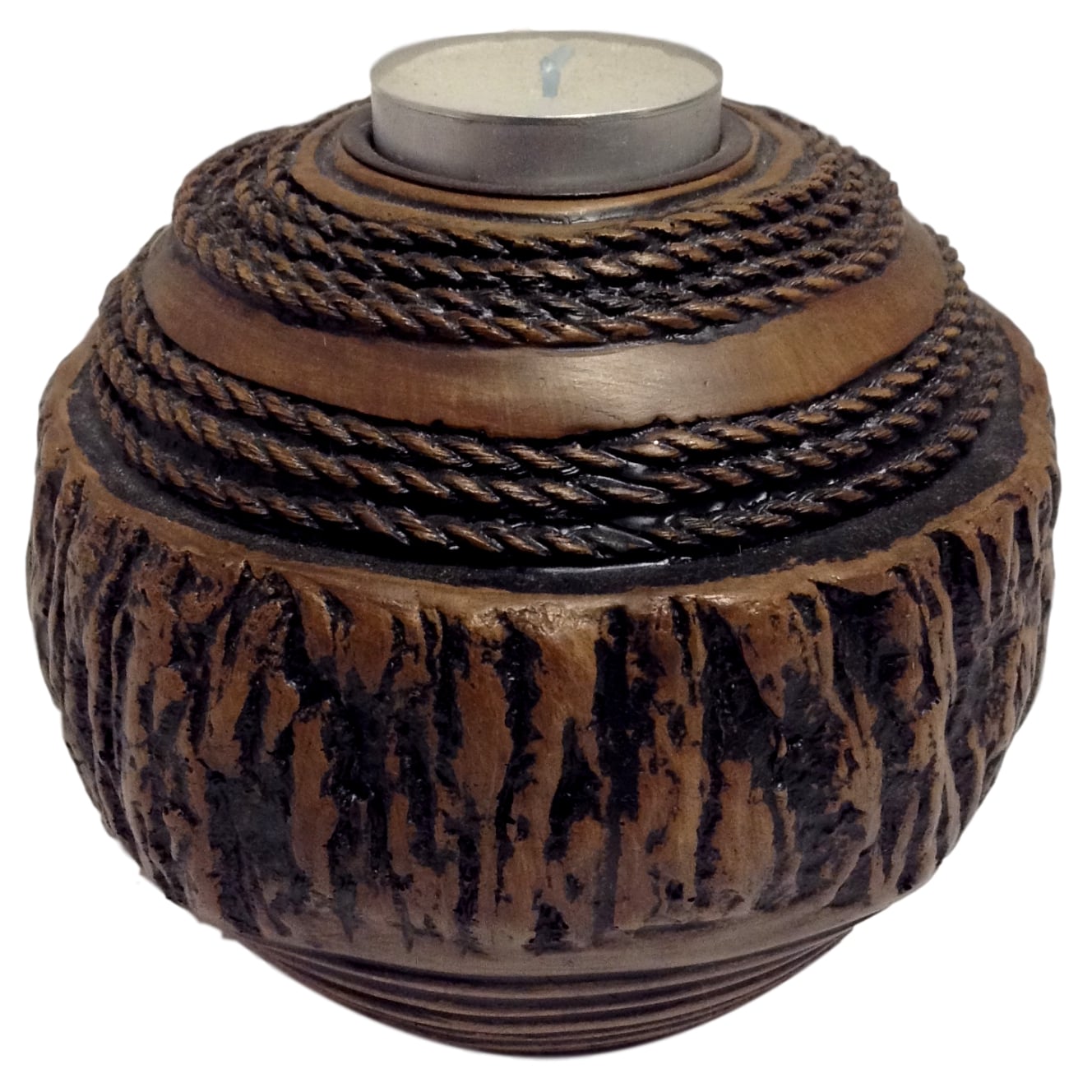 Carved "Wood" Candleholder