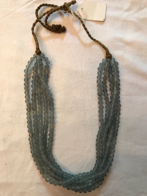 antique glass beaded necklace made in India
