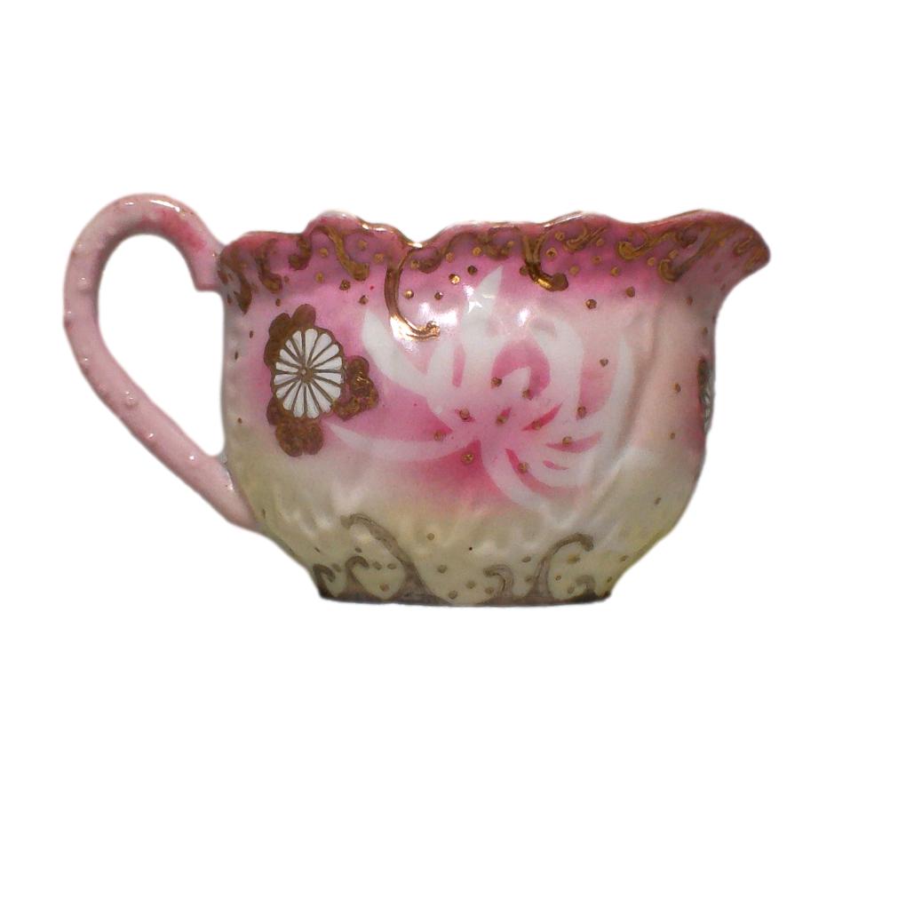 Vintage Creamer in Pink and Gold