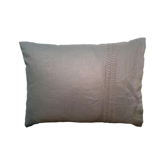 Gray Linen Pillow