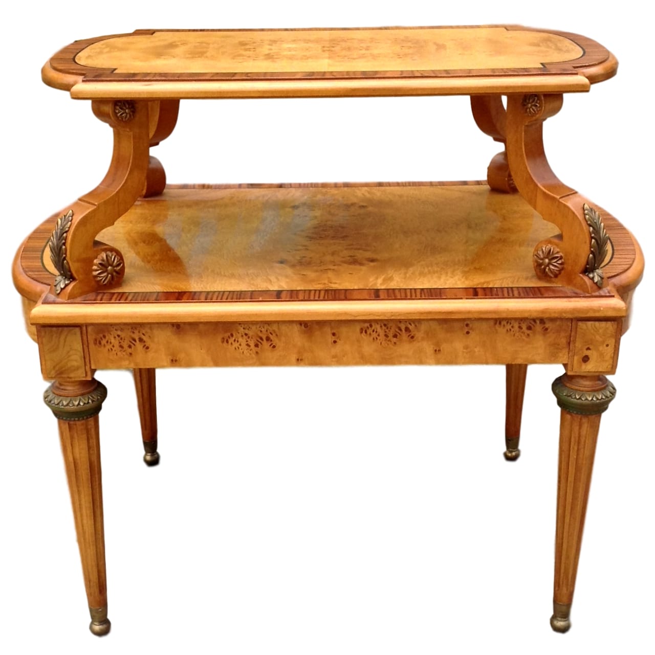 French Empire Burled Side Table