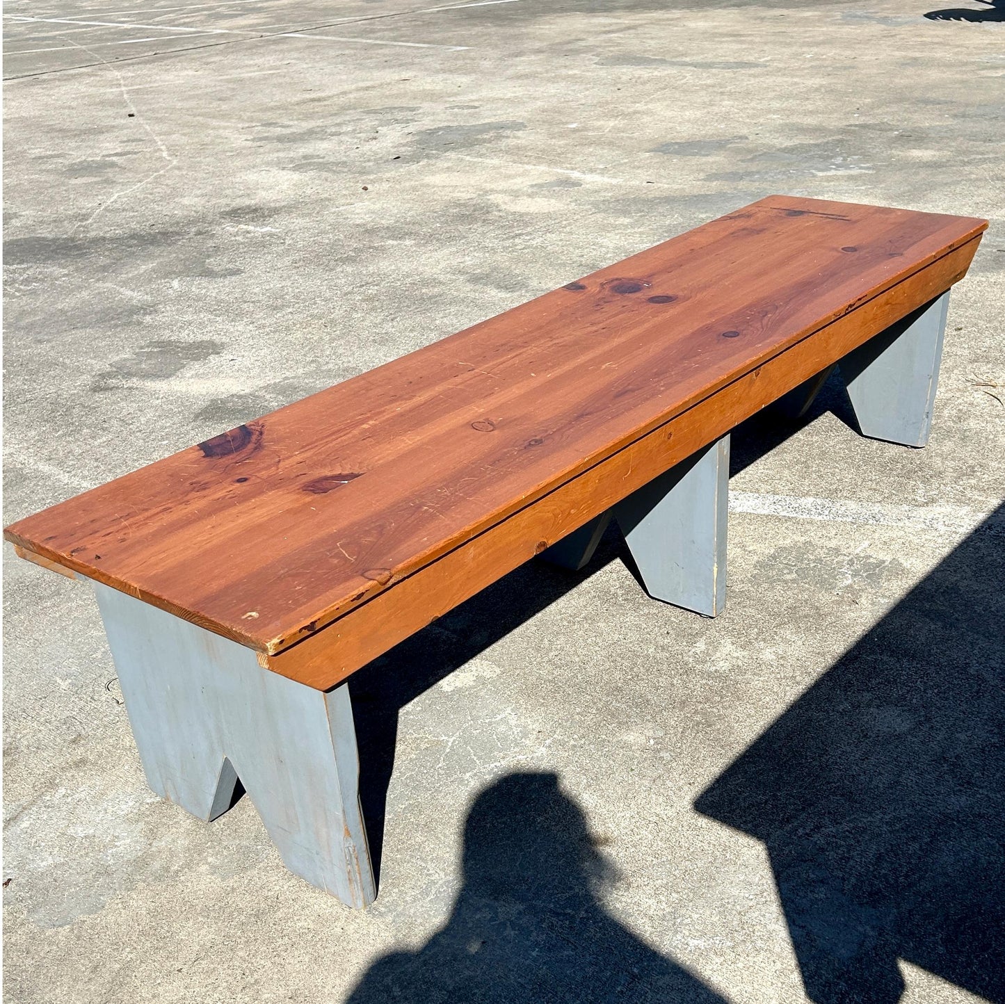 Pine Bench/ Gray Legs