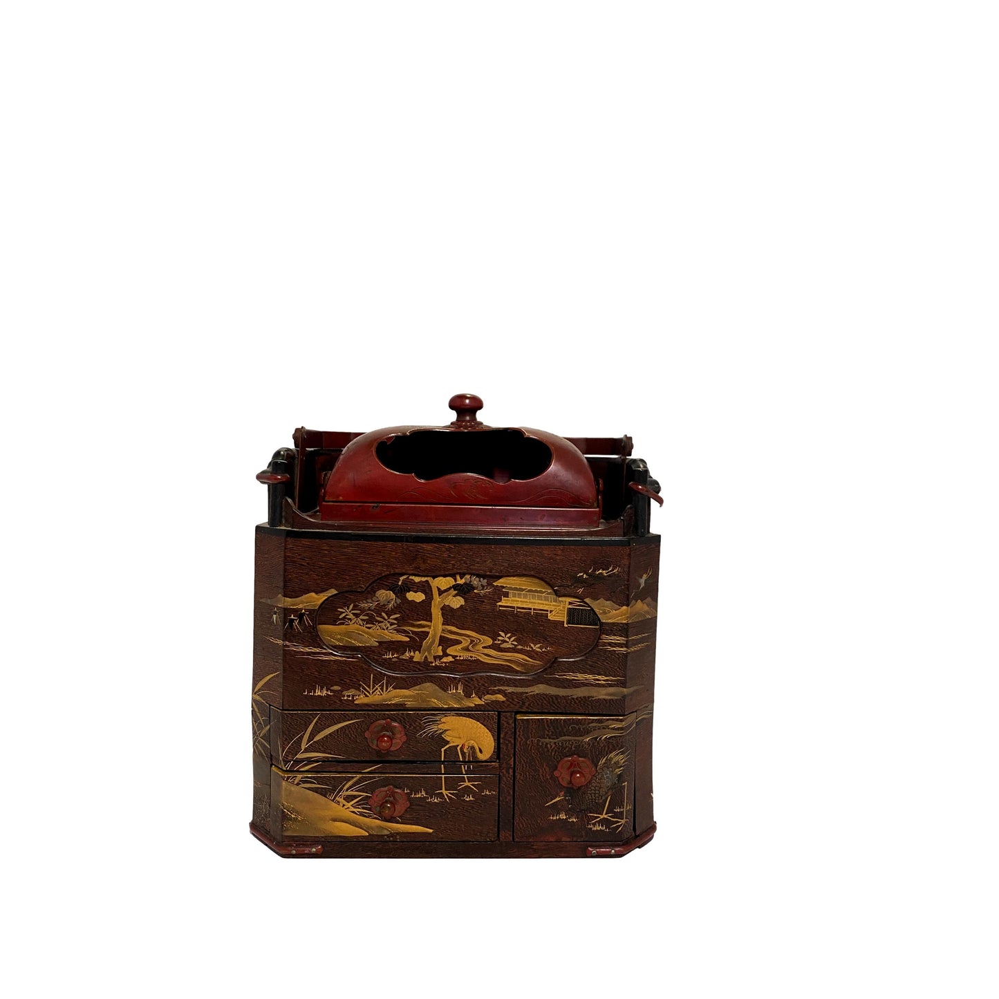 18th C. Edo Japanese Tobacco Box Tabako