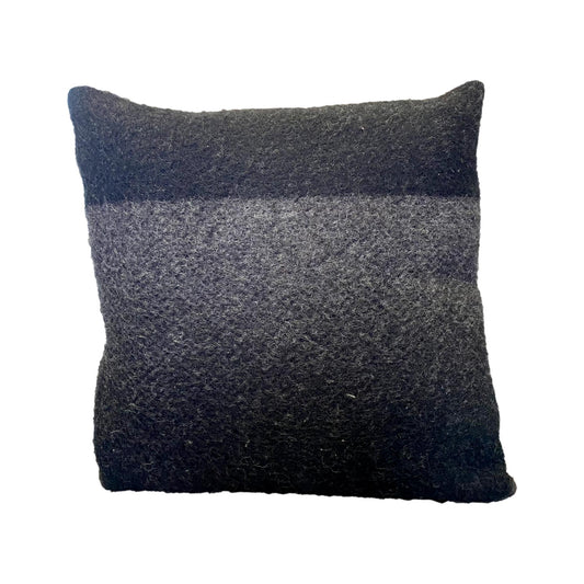 Black Wool Pillow