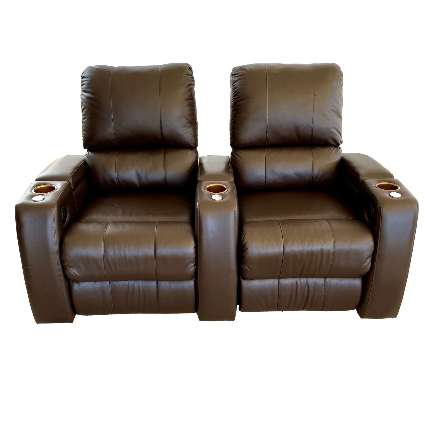 Leather Cinema Loveseat