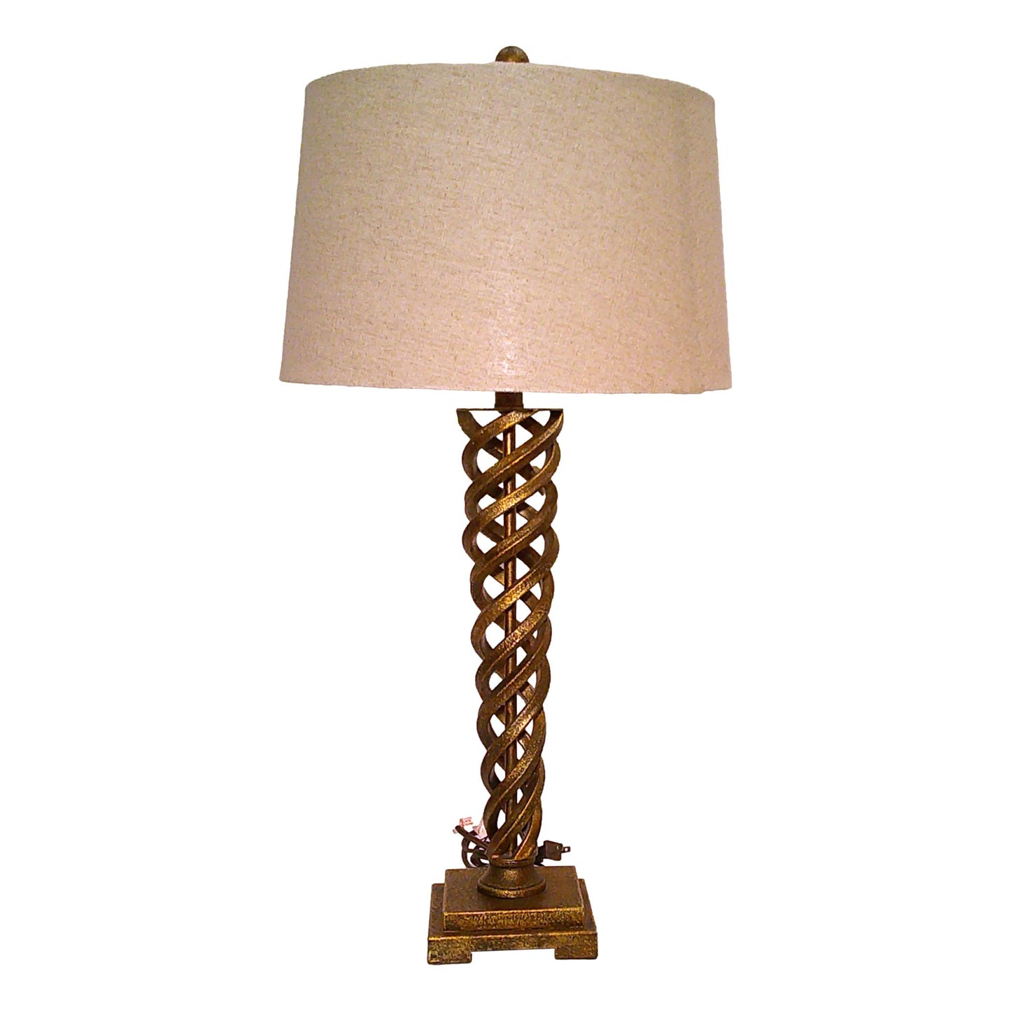 Brass Spiral Lamp