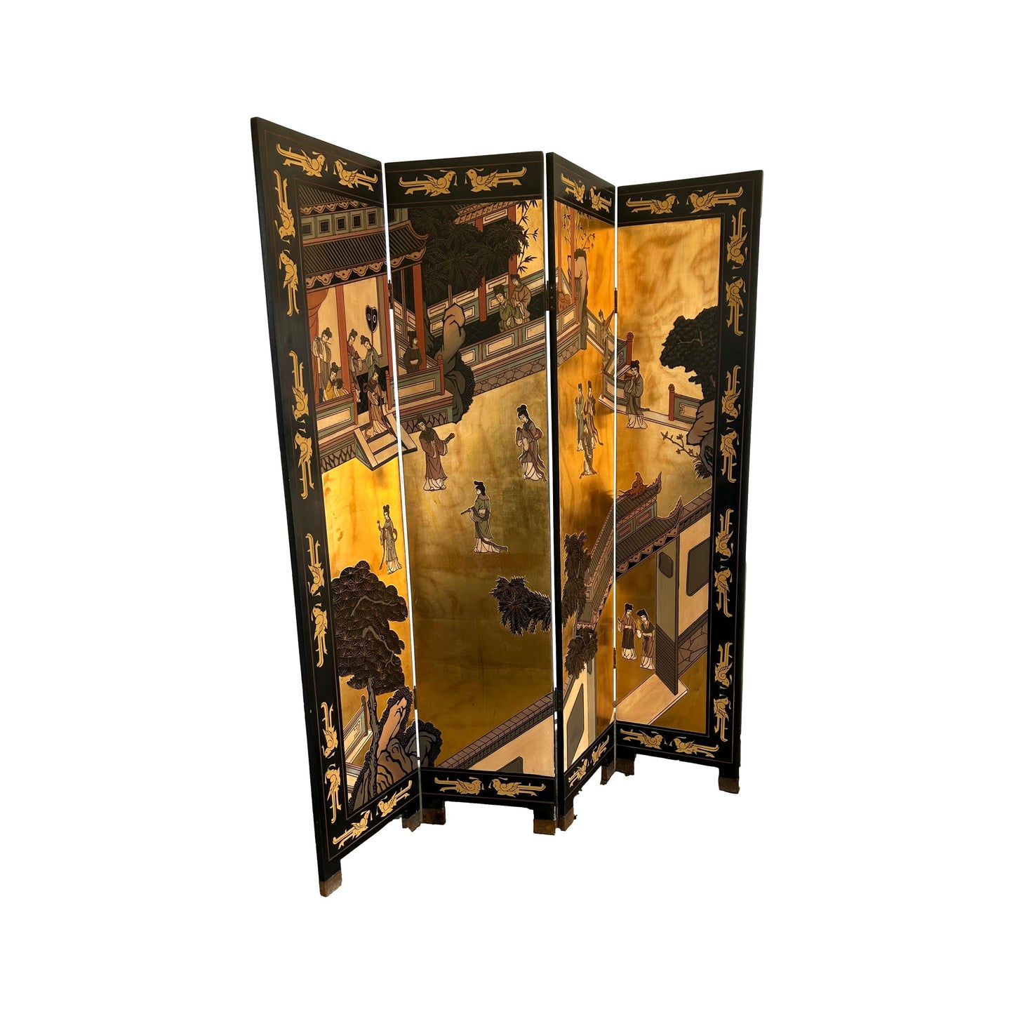 Four Panel Oriental Room Divider