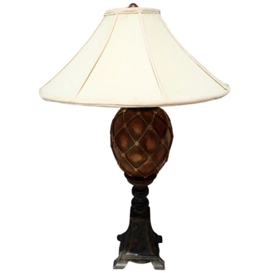 Leather Pineapple Accent Lamp
