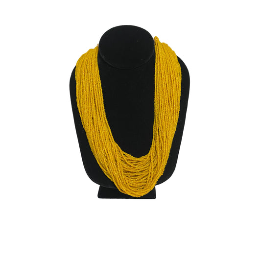 Yellow Indian Konyak Naga Necklace
