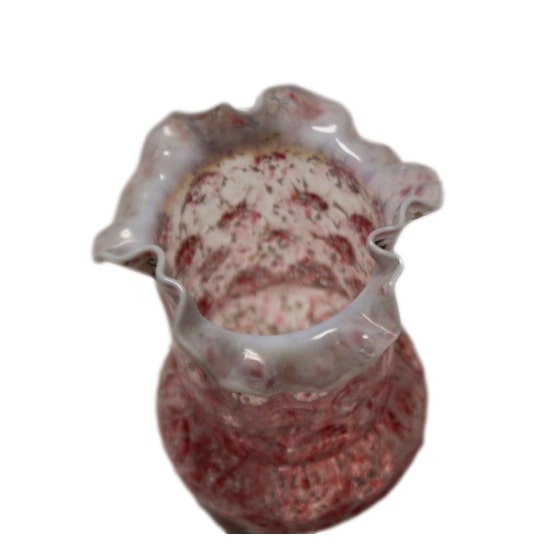 Pink Speckled Glass Vase