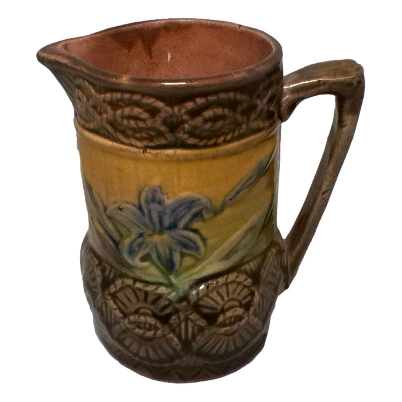 Majolica Lily Pitcher