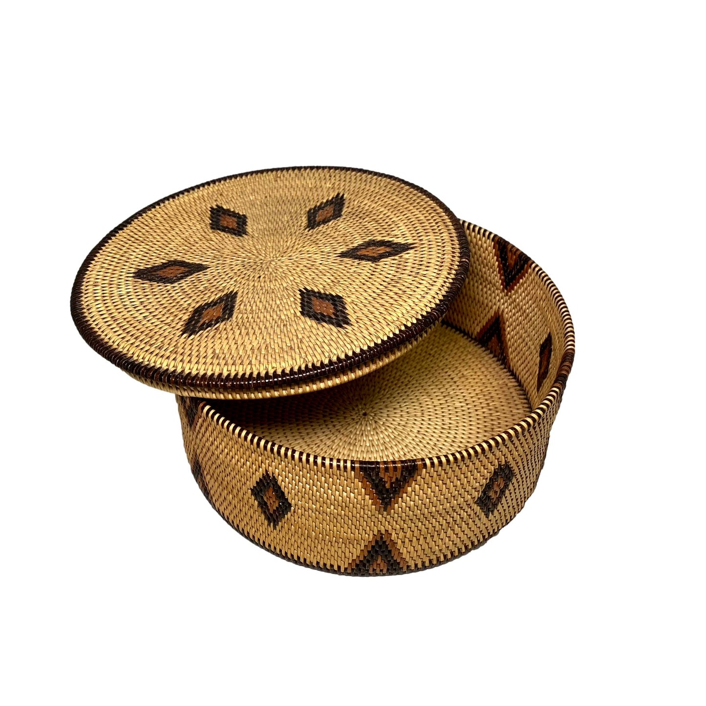 Romblon Island Philippines Lidded Coil Basket