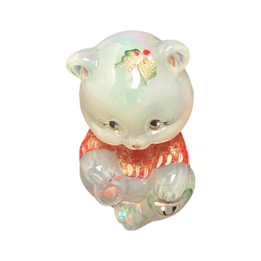 Fenton Handcrafted Crystal Bear