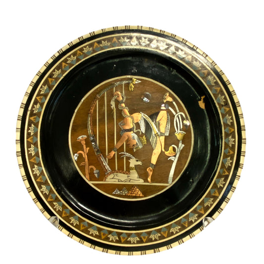 Egyptian Wooden Plate - Small