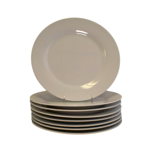 Set of 8 White Plates