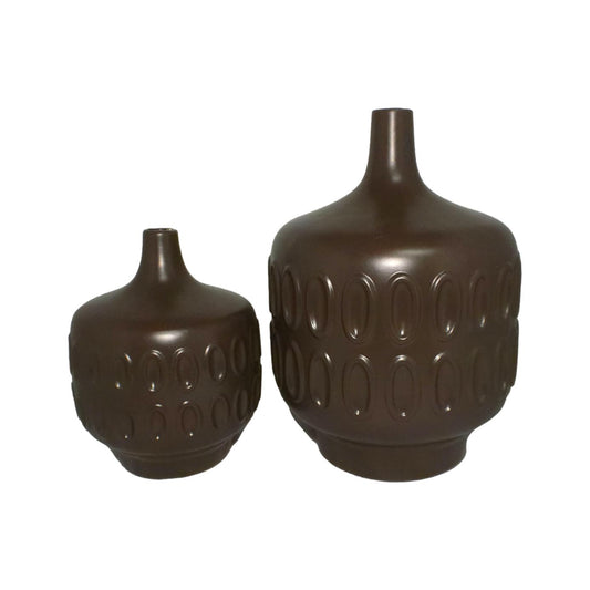 Pair of Brown Vases