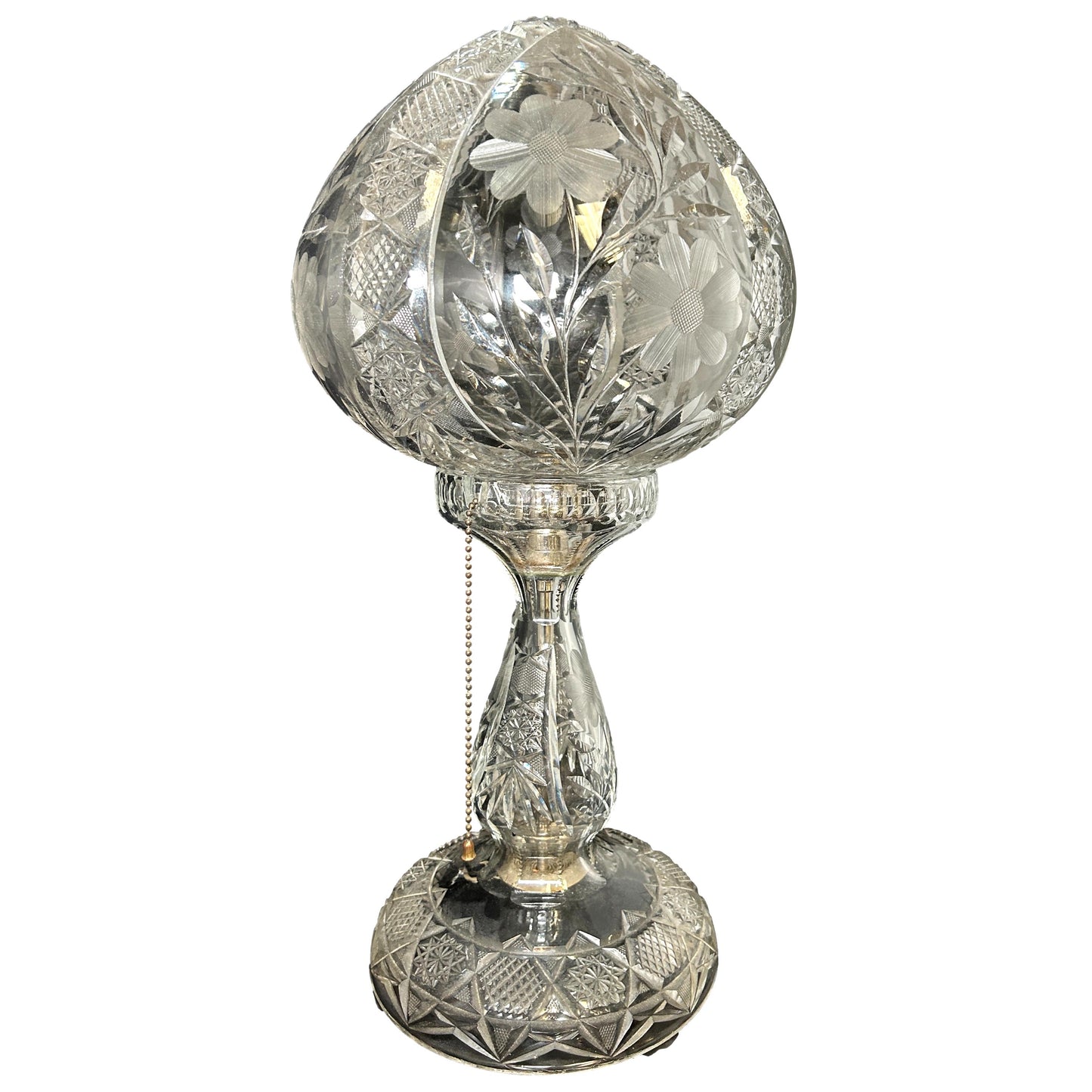 Vintage Cut Crystal Table Lamp