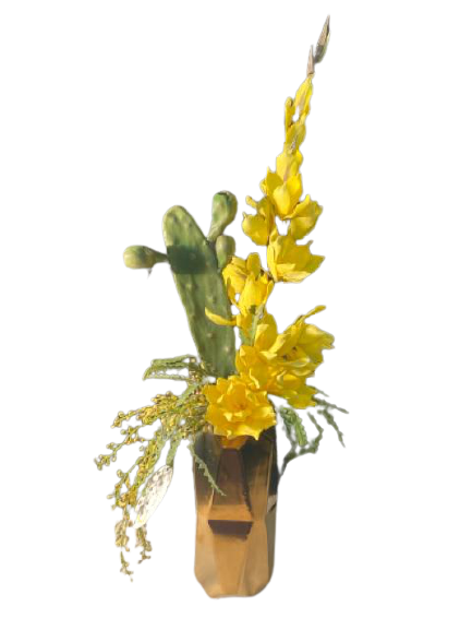 Yellow Flowers/Cactus